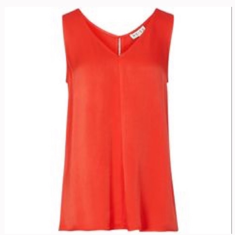 Orange silky Reiss blouse